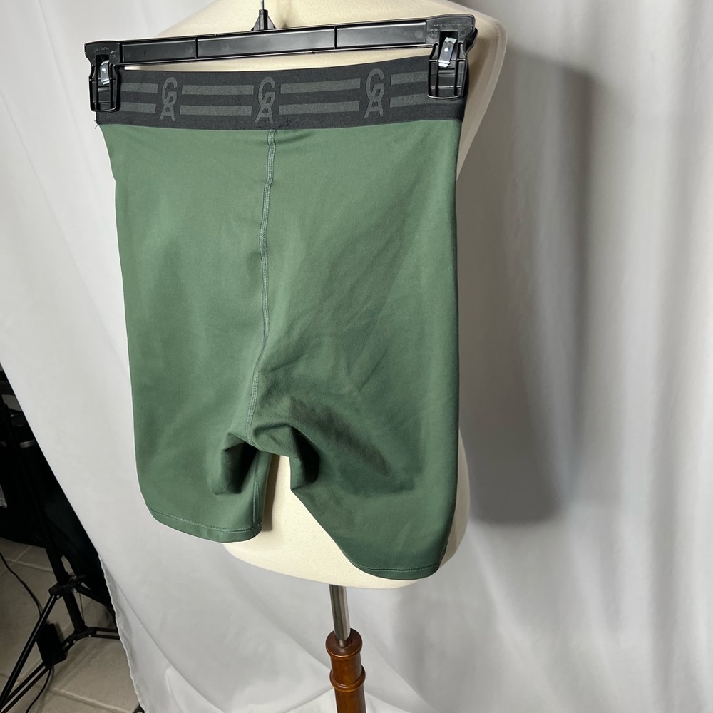 GA Performance Compression Shorts Green High Wais… - image 4